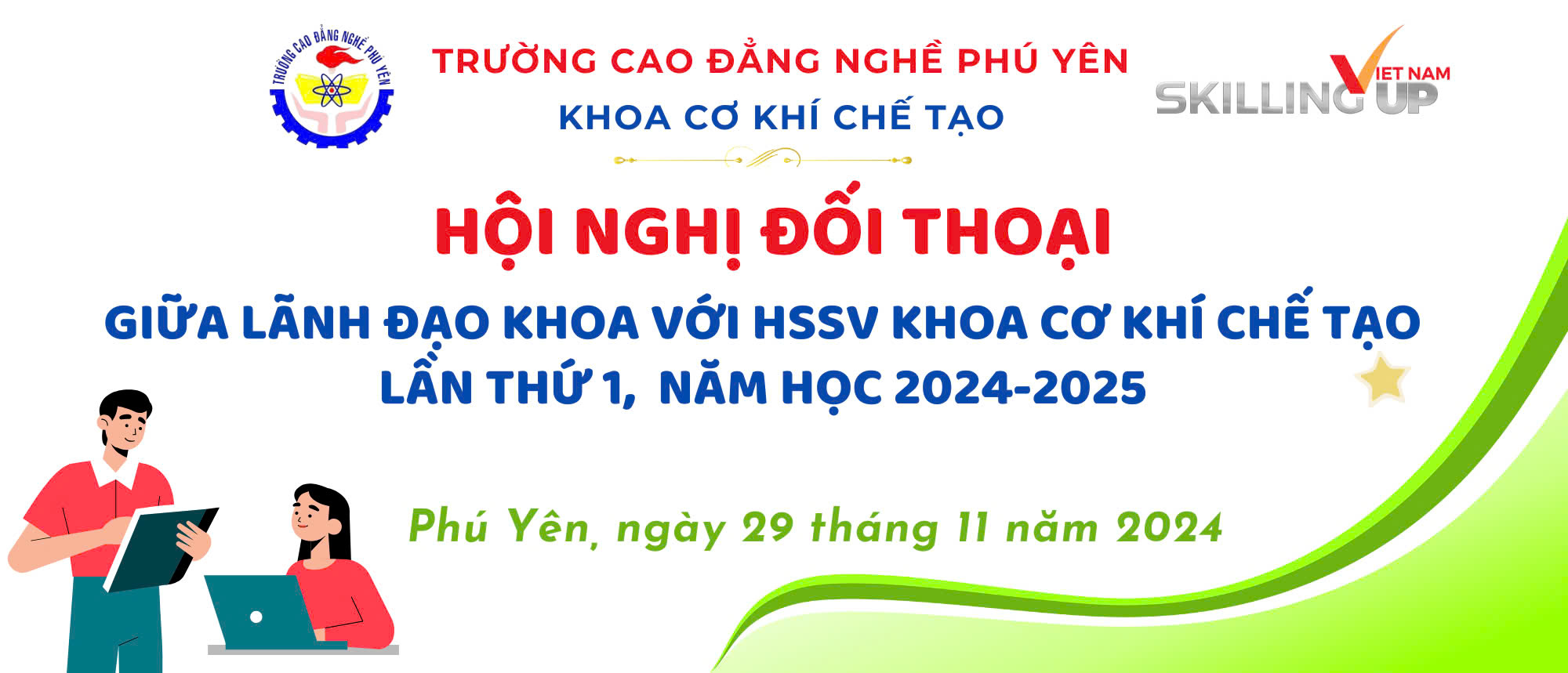 Hội nghị Đối thoại giữa Lãnh đạo Khoa Cơ khí Chế tạo và HSSV Lần 1, Năm học 2024-2025